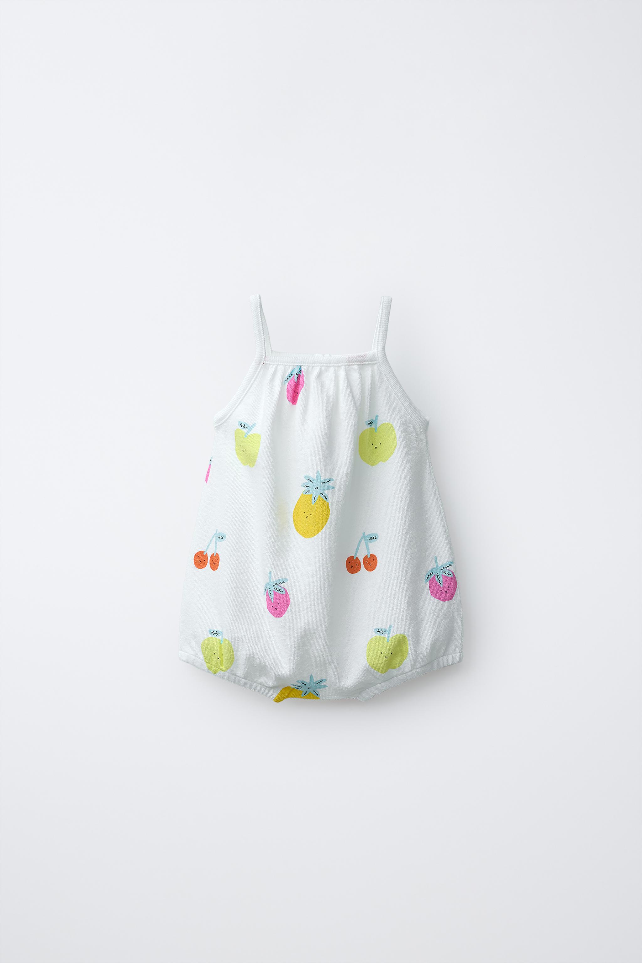 FRUIT PRINT SHORT ROMPER
